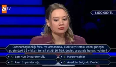 Cumhurbaşkanlığı forsu ve armasında, Türkiye’yi temsil eden güneşin etrafındaki 16 yıldızın temsil ettiği 16 Türk devleti arasında hangisi yoktur?