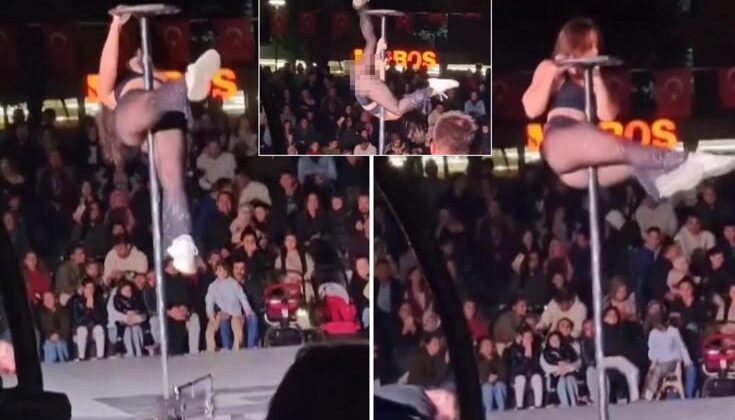 Belediyenin skandal direk dansı gösterisinden yeni görüntüler