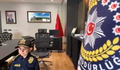 Kocaeli Emniyeti’nden 23 Nisan Coşkusu: Çocuklar Polis Üniformalarıyla Görevde